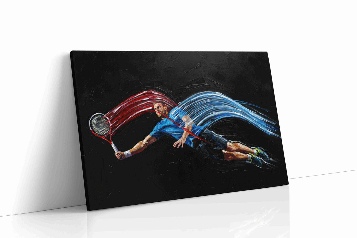 Dynamic Court Symphony sports canvas print, gallery-wrapped, ready to hang