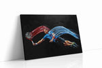 Dynamic Court Symphony sports canvas print, gallery-wrapped, ready to hang