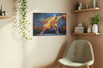 Dynamic Dunk of Determination – sports canvas wall art, gallery-wrapped, ready to hang