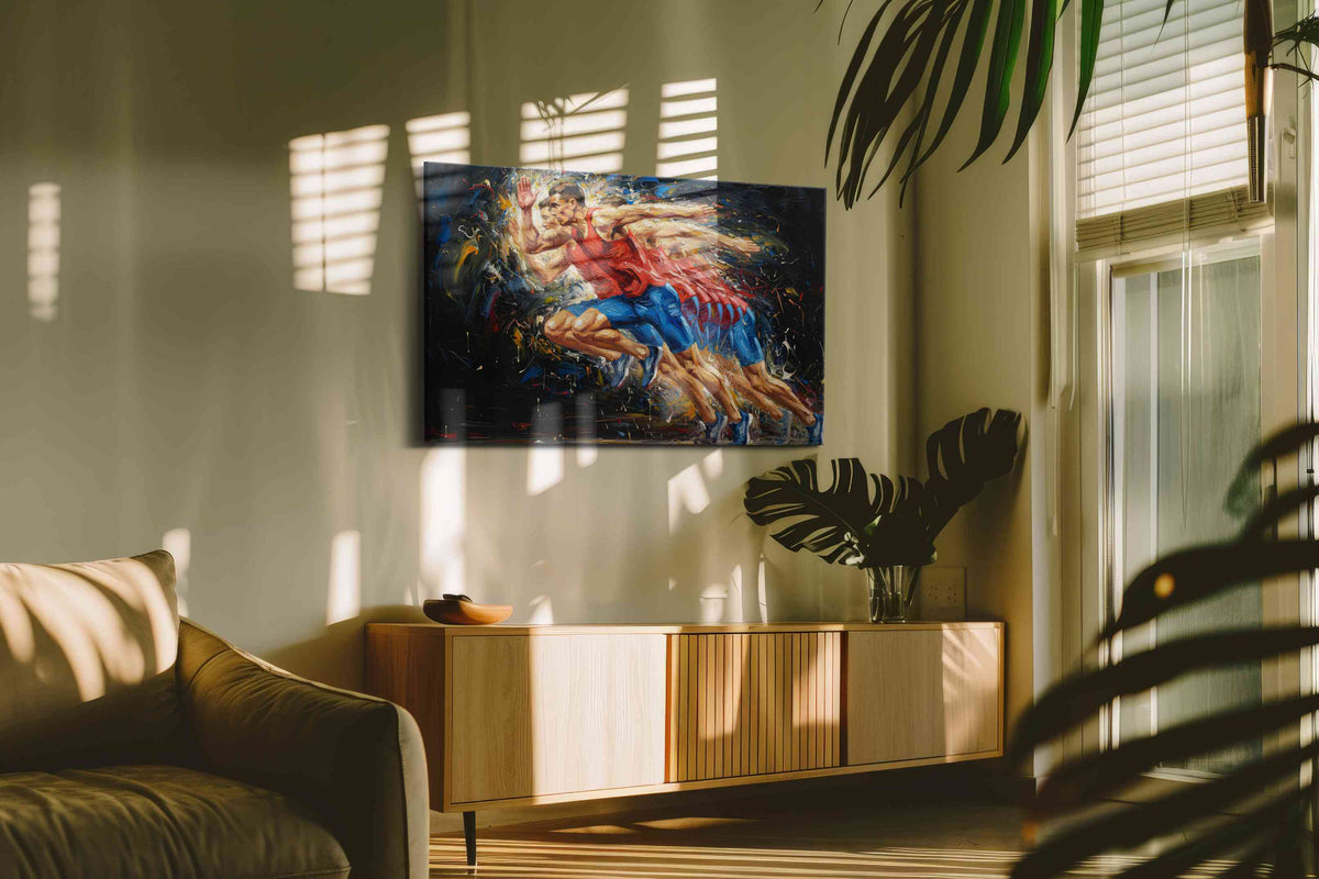 Energy in Motion – sports canvas wall art, gallery-wrapped, ready to hang