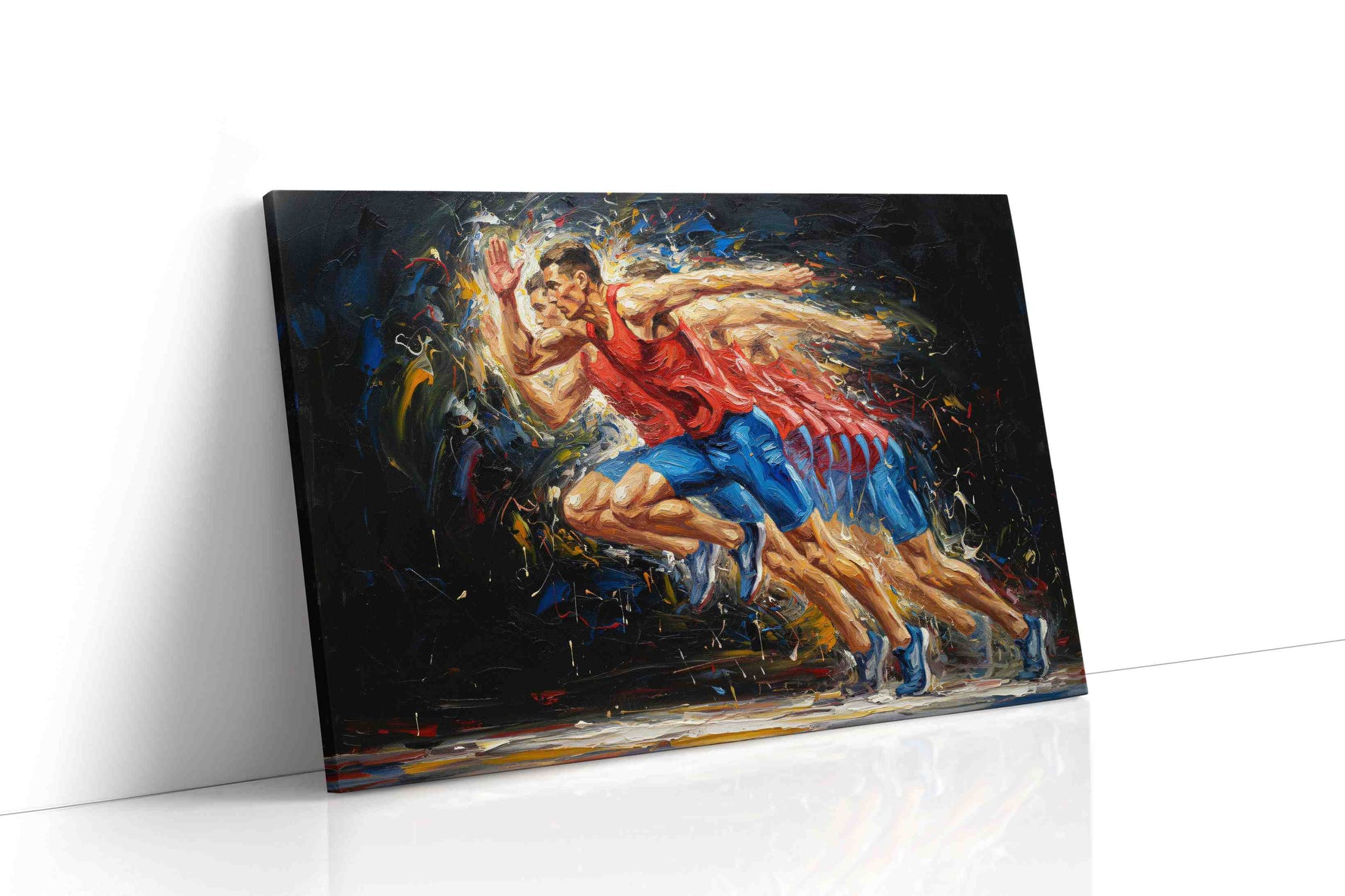 Energy in Motion sports canvas print, gallery-wrapped, ready to hang