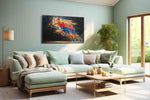 Energy in Motion sports canvas print, hanging on wall