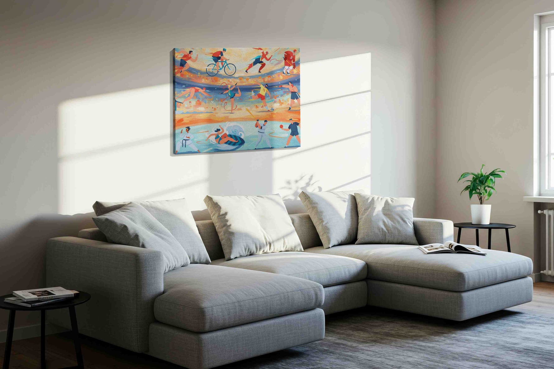 Eternal Motion Sporting Symphony sports canvas print, gallery-wrapped, ready to hang — view 2