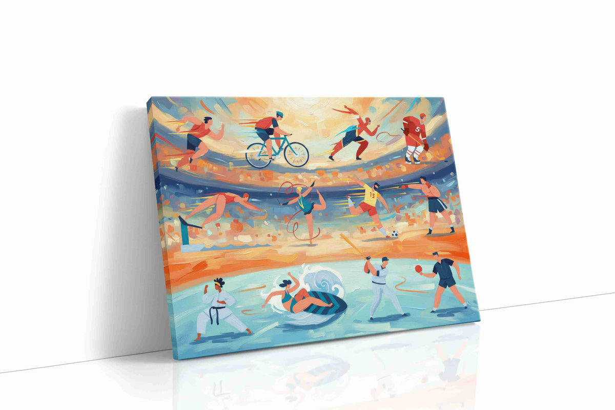 Eternal Motion Sporting Symphony sports canvas print, gallery-wrapped, ready to hang