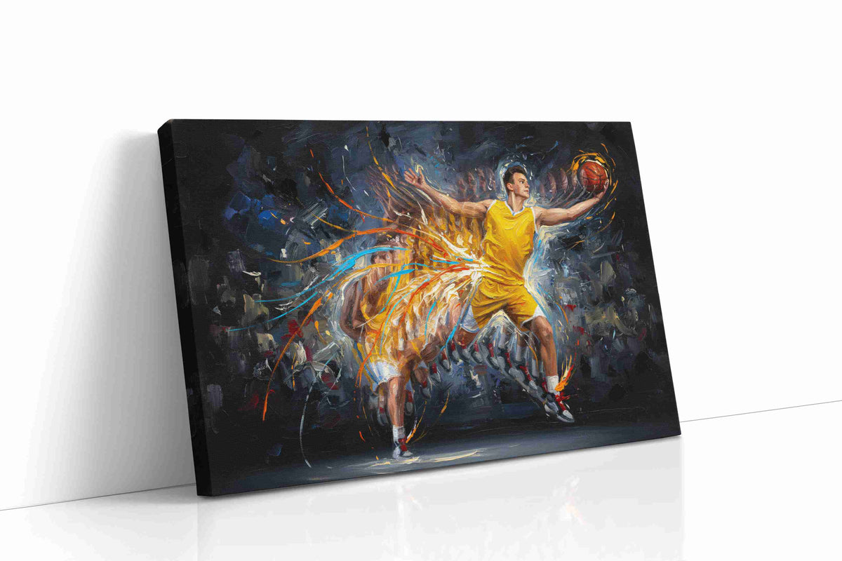 Ethereal Dunk sports canvas print gallery-wrapped landscape canvas studio shot