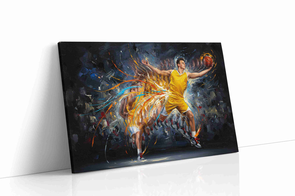 Ethereal Dunk sports canvas print, gallery-wrapped, ready to hang