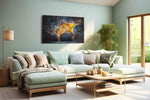 Ethereal Dunk sports canvas print, hanging on wall