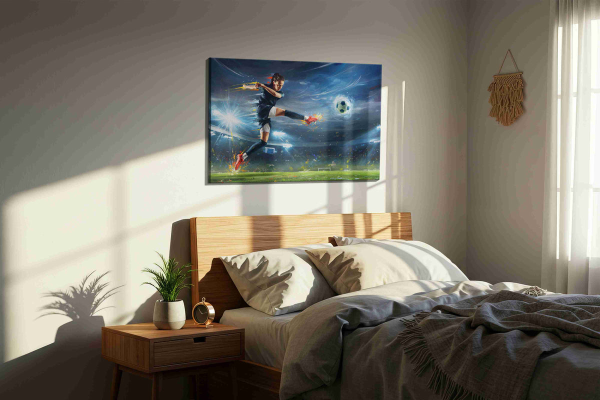 Euphoria of the Game – sports canvas wall art, gallery-wrapped, ready to hang
