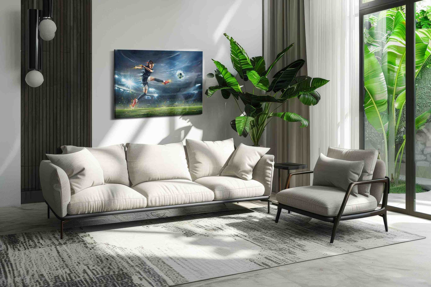 Euphoria of the Game sports canvas print, on wall, lifestyle preview
