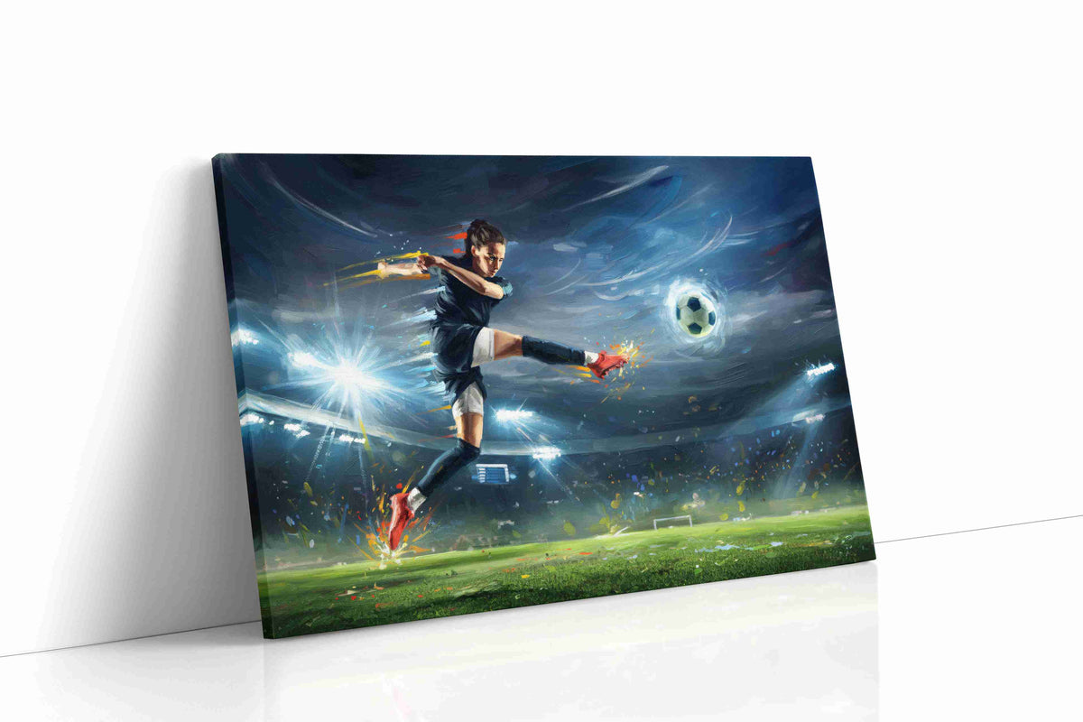 Euphoria of the Game sports canvas print, gallery-wrapped, ready to hang