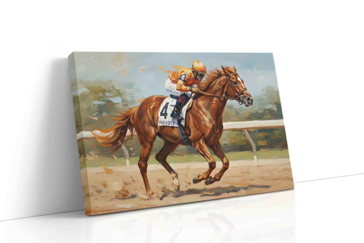 Gallop to Glory horses canvas print gallery-wrapped landscape canvas studio shot