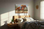 Gallop to Glory – horses canvas wall art, gallery-wrapped, ready to hang