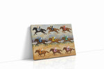 Galloping Triumph horses canvas print gallery-wrapped landscape canvas studio shot