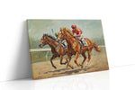 Galloping Victory horses canvas print, gallery-wrapped, ready to hang