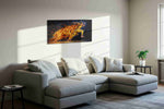 Ignite the Spirit of Flight sports canvas print, displayed in a living room