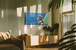 Powerful Serve in Motion sports canvas print, on wall, lifestyle preview
