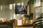 Punching Through Time sports canvas print, on wall, lifestyle preview