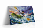 Rushing Rapids Adventure sports canvas print gallery-wrapped landscape canvas studio shot