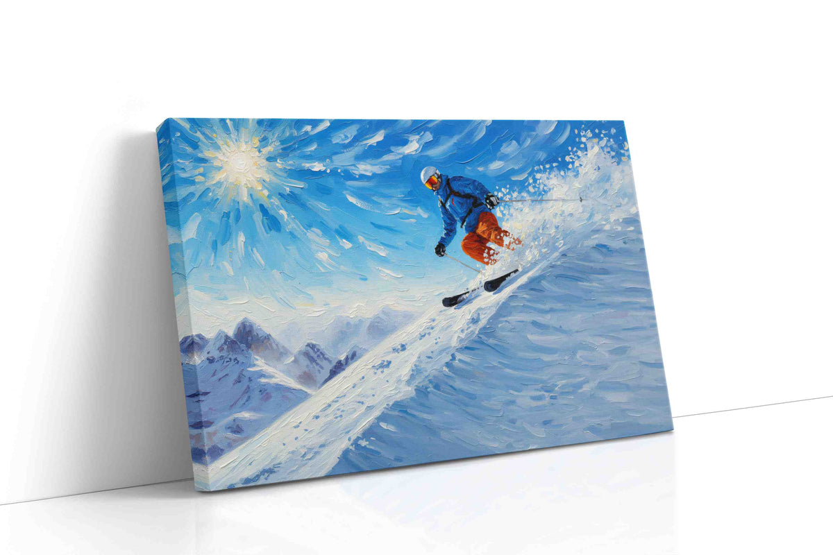 Snowbound Symphony sports canvas print gallery-wrapped landscape canvas studio shot