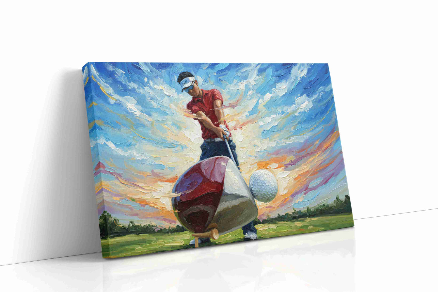 Swing of the Sunrise sports canvas print, gallery-wrapped, ready to hang