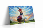 Swing of the Sunrise sports canvas print gallery-wrapped landscape canvas studio shot