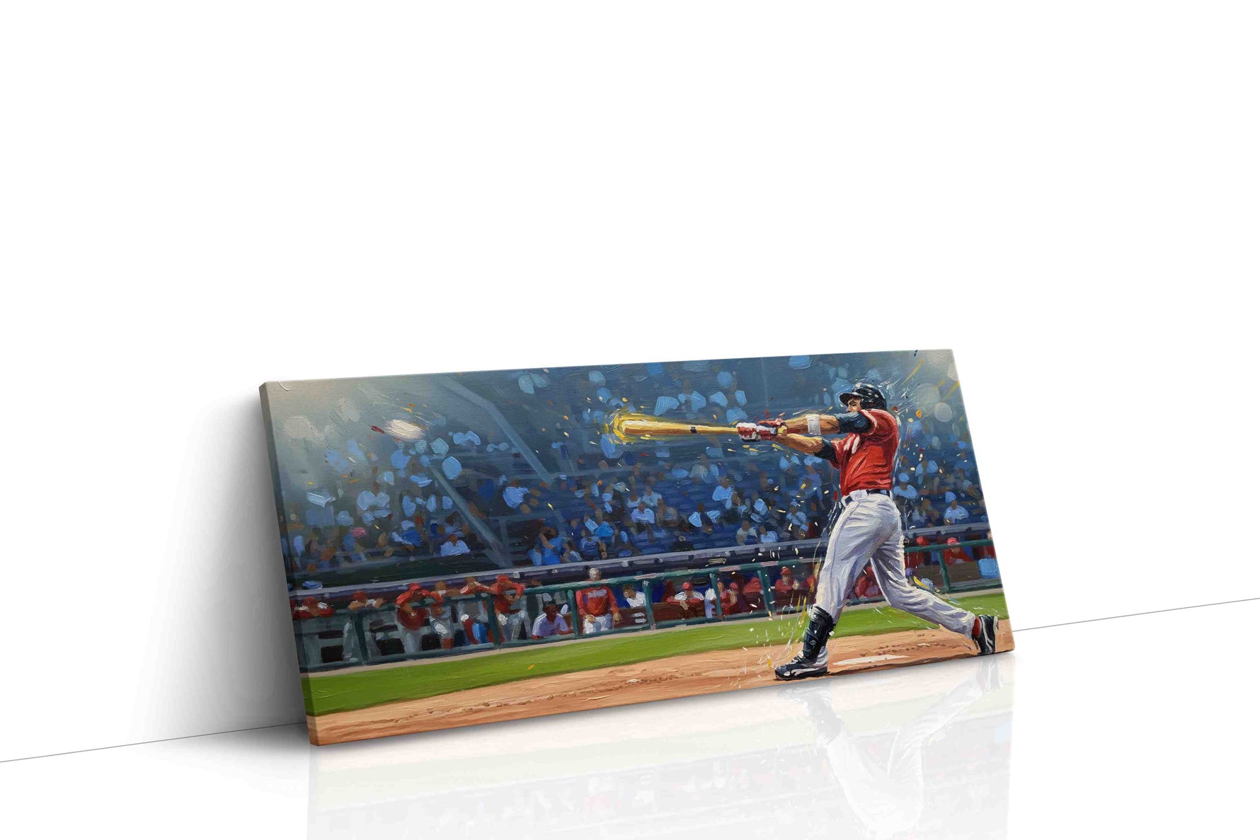 The Swing of Triumph sports canvas print gallery-wrapped landscape canvas studio shot