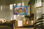 Triumph of the Rings sports canvas print, on wall, lifestyle preview