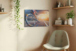 Velocity at Dawn sports canvas print in a living room scene
