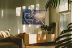 Velocity at Dawn sports canvas print, on wall, lifestyle preview