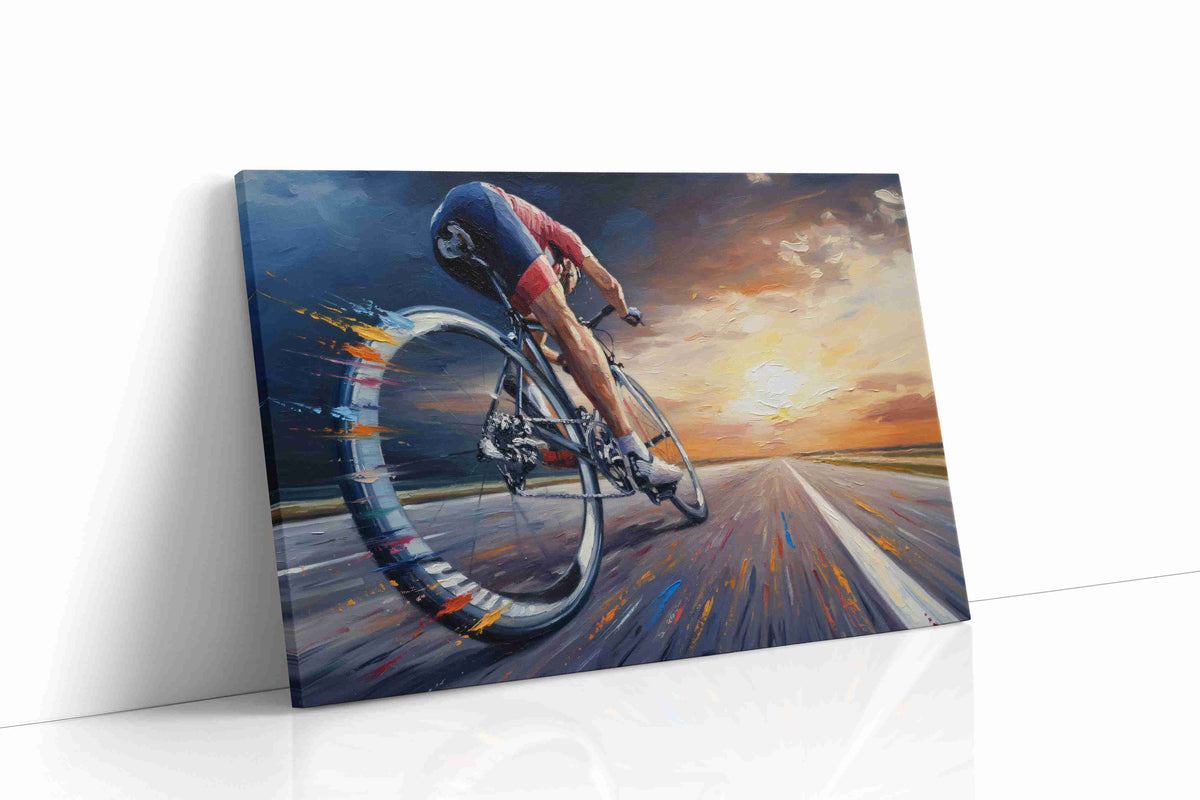 Velocity at Dawn sports canvas print gallery-wrapped landscape canvas studio shot