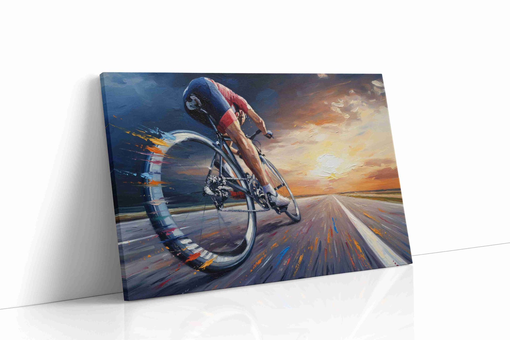 Velocity at Dawn sports canvas print gallery-wrapped landscape canvas studio shot