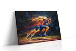 Velocity in Motion sports canvas print gallery-wrapped landscape canvas studio shot
