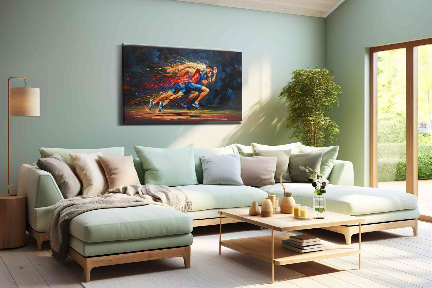 Velocity in Motion – sports canvas wall art, gallery-wrapped, ready to hang