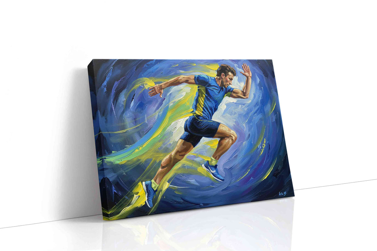 Vibrance of Victory sports canvas print, gallery-wrapped, ready to hang