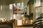 Vibrant Arena of Play – sports canvas wall art, gallery-wrapped, ready to hang