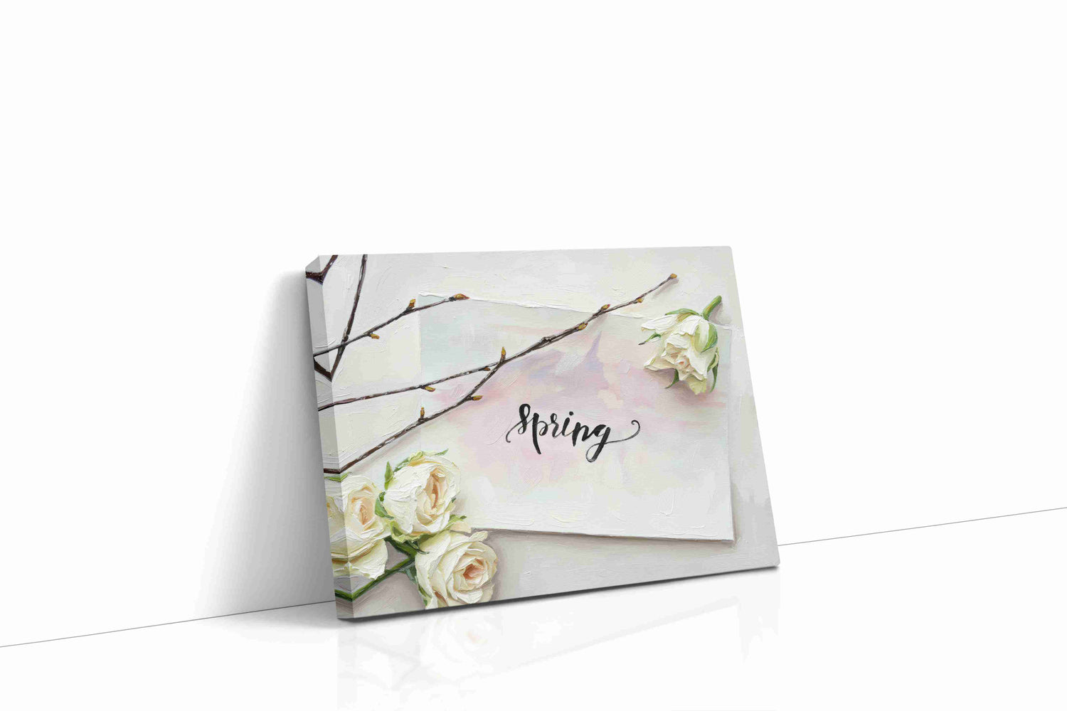 Whispers of Spring floral canvas print, gallery-wrapped, ready to hang