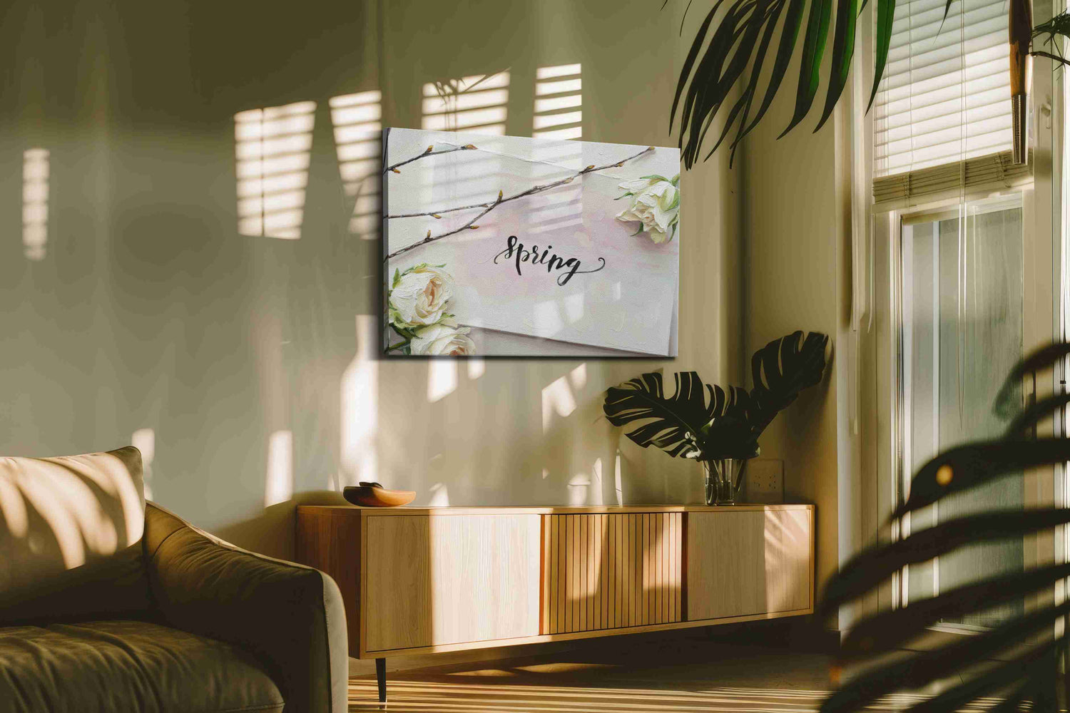 Whispers of Spring – floral canvas wall art, gallery-wrapped, ready to hang