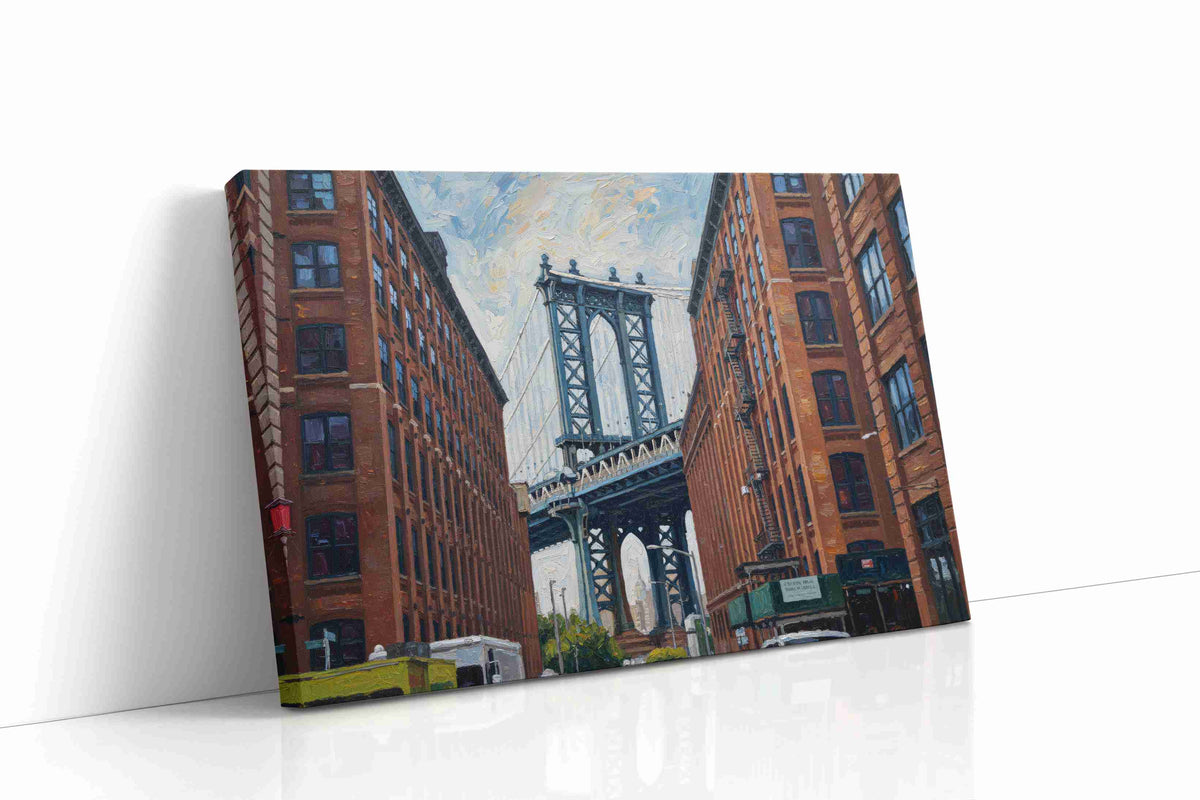 Brooklyn Dreams urban canvas print, gallery-wrapped, ready to hang