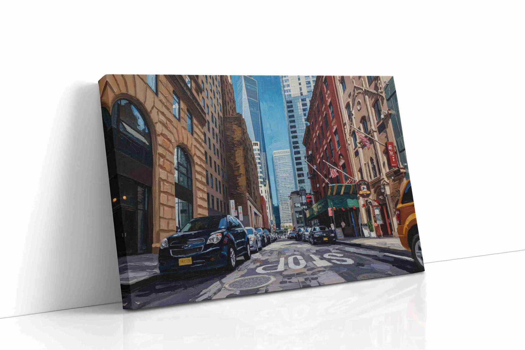 City Pulse urban canvas print, gallery-wrapped, ready to hang
