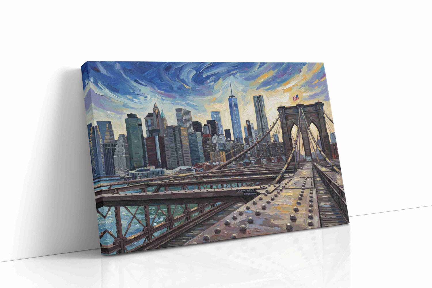 City Symphony at Dusk urban canvas print, gallery-wrapped, ready to hang