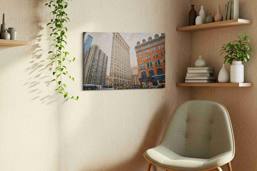 City Symphony at Dusk II – urban canvas wall art, gallery-wrapped, ready to hang