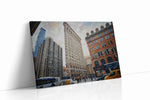 City Symphony at Dusk II urban canvas print gallery-wrapped landscape canvas studio shot