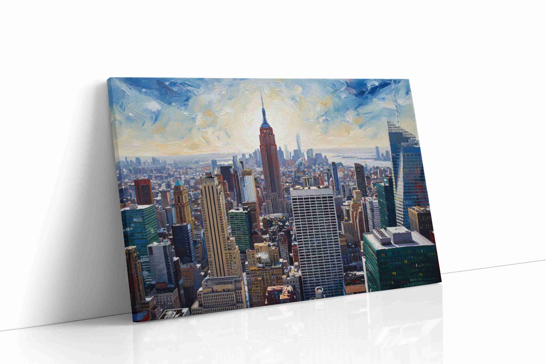 Empire's Eternal Horizon urban canvas print, gallery-wrapped, ready to hang
