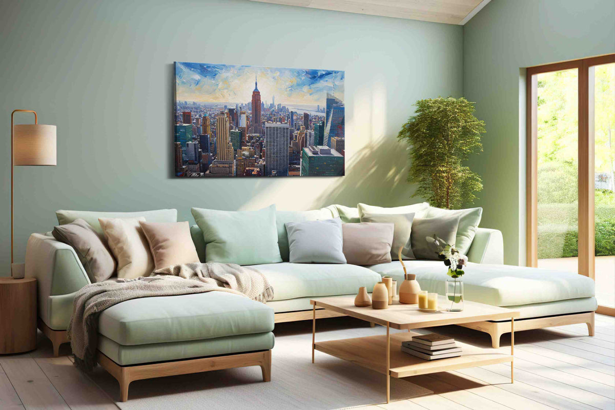 Empire's Eternal Horizon – urban canvas wall art, gallery-wrapped, ready to hang