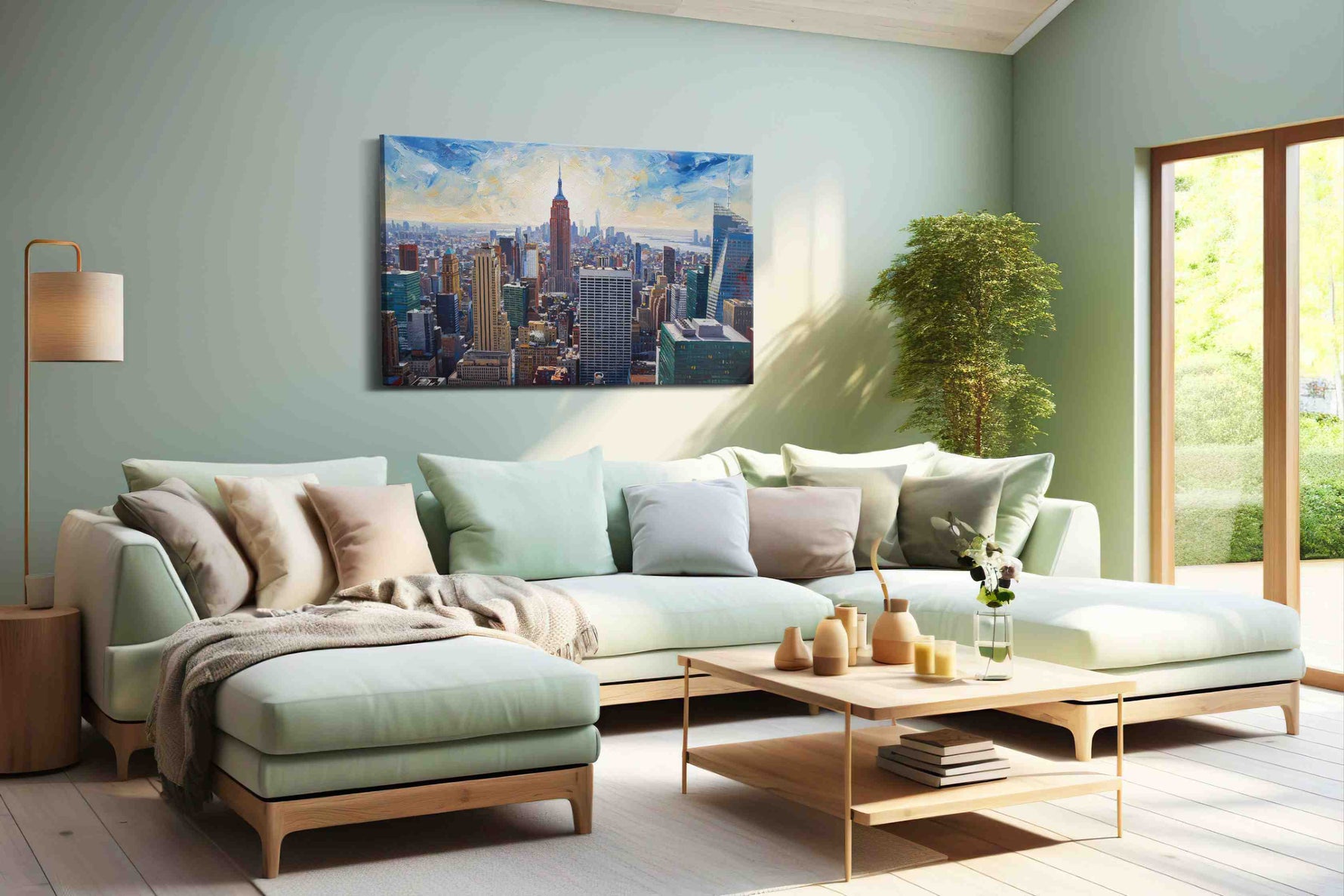 Empire's Eternal Horizon – urban canvas wall art, gallery-wrapped, ready to hang