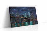 Midnight City Symphony urban canvas print gallery-wrapped landscape canvas studio shot
