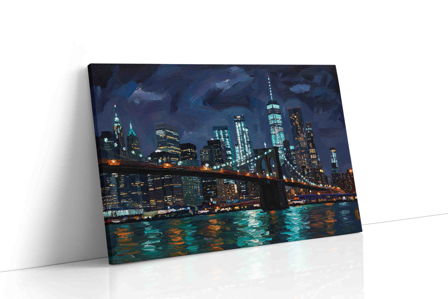 Midnight City Symphony urban canvas print, gallery-wrapped, ready to hang