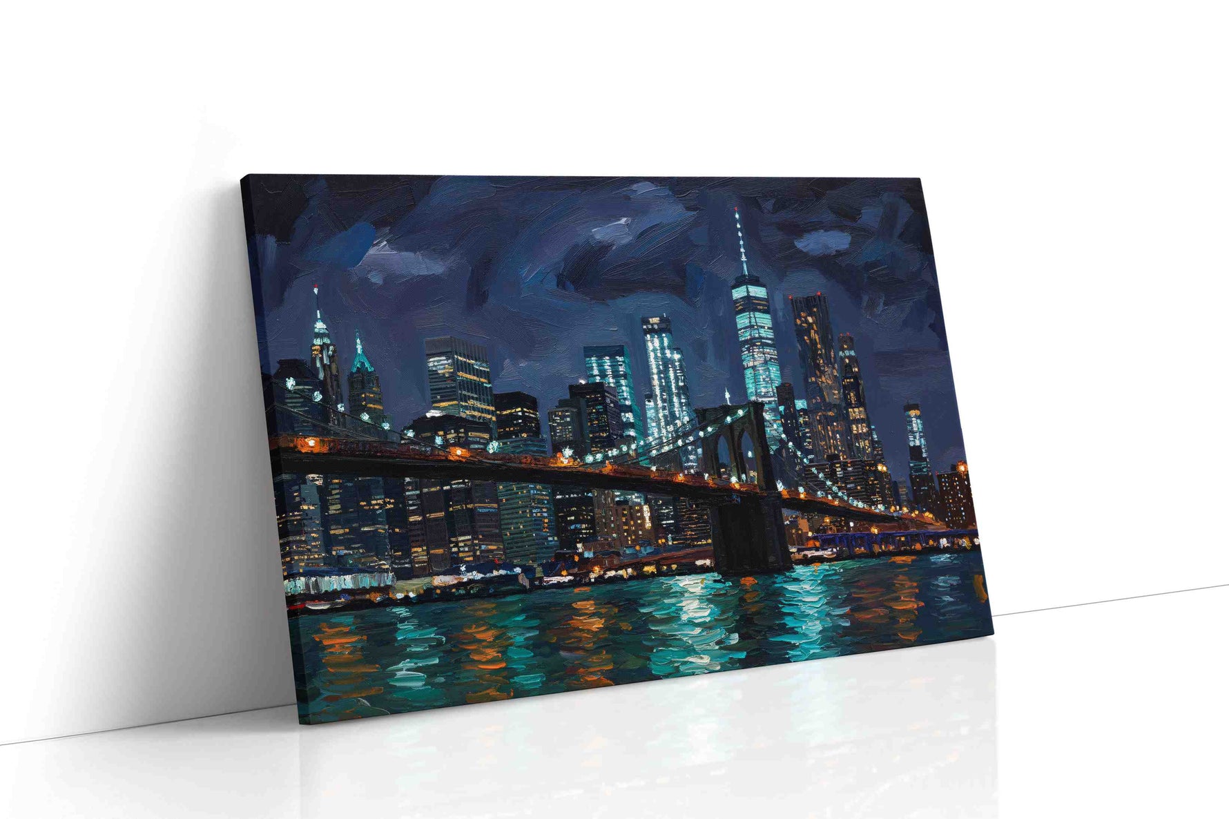 Midnight City Symphony urban canvas print, gallery-wrapped, ready to hang