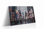 Neon Symphony of the City urban canvas print, gallery-wrapped, ready to hang