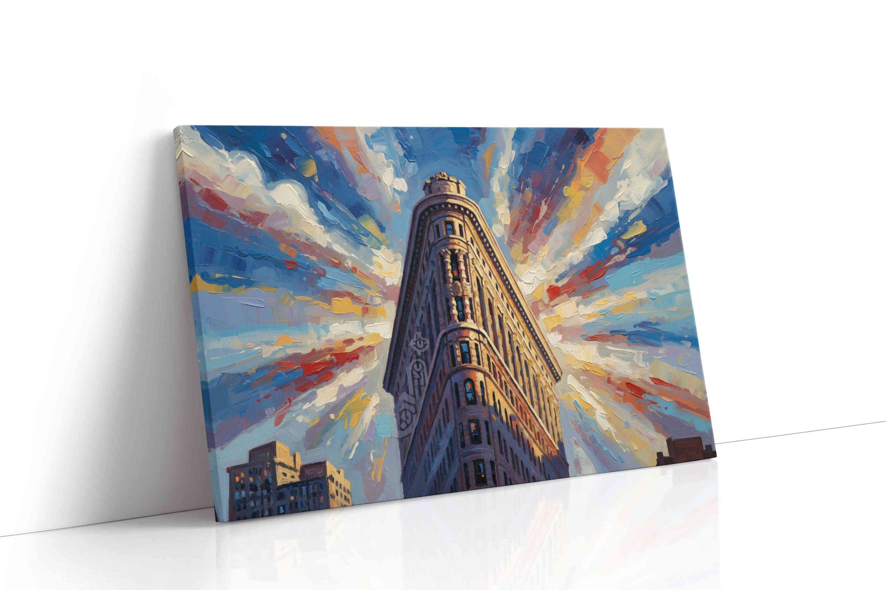 Radiance of the City Spire urban canvas print, gallery-wrapped, ready to hang